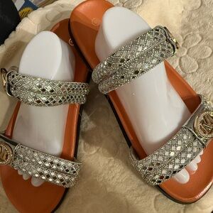 Sparkling Silver Women's Sandals